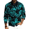 thumbnail image 1 of LWavelet Men's Valentine's Theme Graphic Sweater - Playful Pattern, Perfect for Valentine's Day Parties & Casual Leisure Black XL, 1 of 6