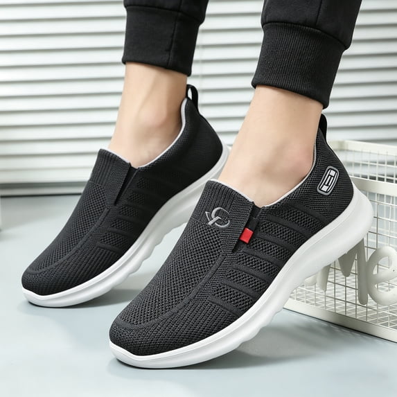 LWavelet Men's Walking Boat Shoes, Slip On Casual Loafers, Non Slip Comfortable Lightweight Work Driving Shoes