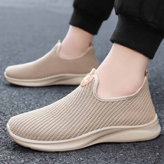 LWavelet Men's Walking Shoes Lightweight Breathable Mesh Sneakers Non Slip Sole for All Day Standing Travel and Casual Wear
