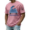 thumbnail image 1 of LWavelet Mens American Flag Shirt 4th of July T-Shirt USA Flag 1776 Patriotic Tee Memorial Day Tops, 1 of 5