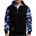 thumbnail image 1 of LWavelet Mens Casual Pullover Hooded Sweatshirt with Camouflage Pattern Long Sleeve Adjustable Drawstring Hood and Front Pocket for Outdoor and Everyday Wear, 1 of 4