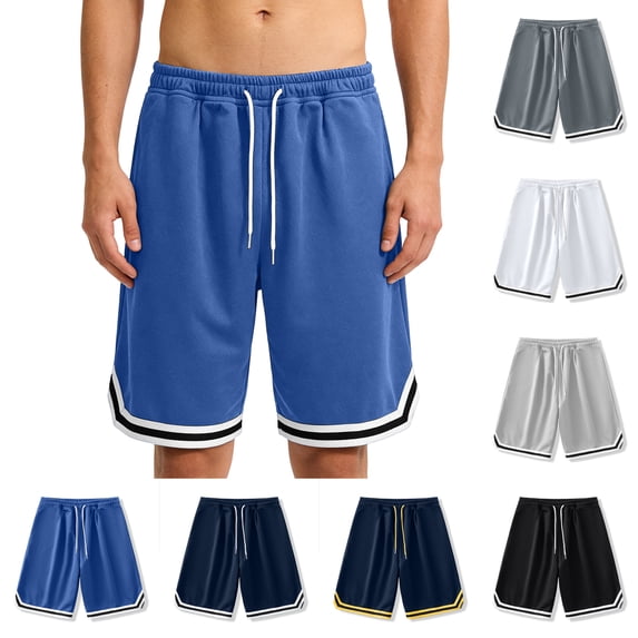 LWavelet Mens Gym Basketball Shorts with Pockets Quick Dry Lightweight Mesh Athletic Shorts for Workout Running,Dark Gray L