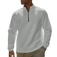 thumbnail image 1 of LWavelet Mens Half Zip Pullover Sweatshirt Casual Long Sleeve Lightweight Athletic Quarter Zip Top for Everyday Wear, 1 of 3
