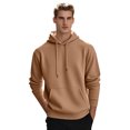 thumbnail image 1 of LWavelet Mens Pullover Hooded Sweatshirt Classic Fit Long Sleeve Hoodie with Adjustable Drawstring and Front Pocket for Everyday Wear and Comfort, 1 of 4