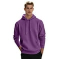 thumbnail image 1 of LWavelet Mens Pullover Hooded Sweatshirt Classic Fit Long Sleeve Hoodie with Adjustable Drawstring and Front Pocket for Everyday Wear and Comfort, 1 of 4