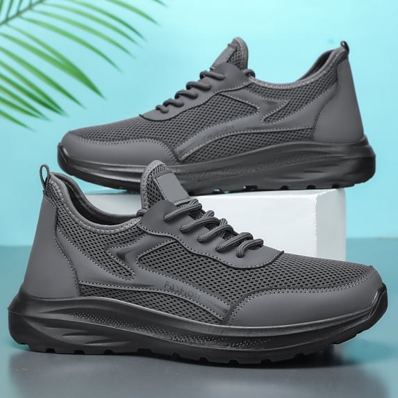 LWavelet Mens Running Shoes Tennis Gym Sneakers, Casual Slip On Walking Lightweight Athletic Mesh Workout Breathable Fashion Sports Shoes
