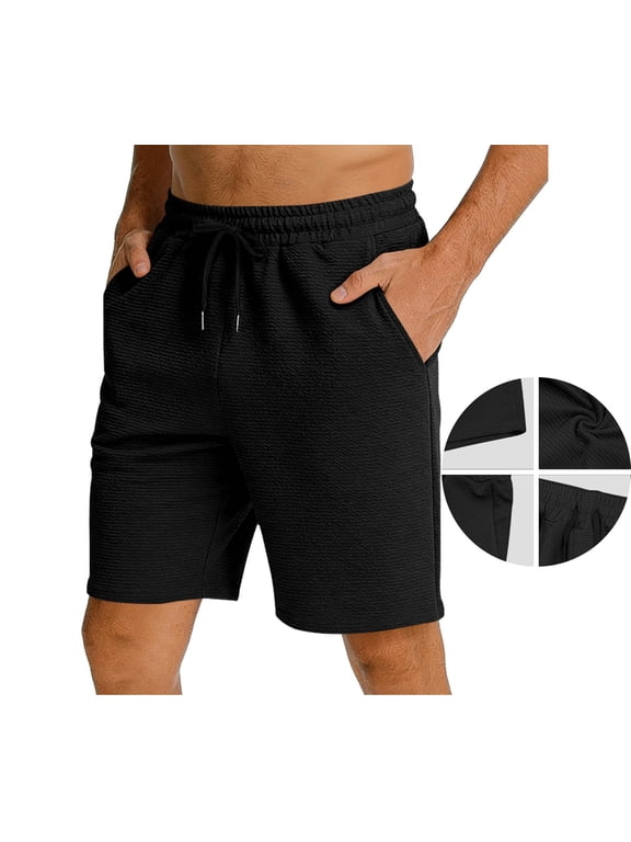 Mens Workout Shorts 7 Inch Inseam Quick Dry Lightweight Athletic Short Pants, Summer Beach Running Shorts with Pockets