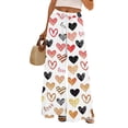 thumbnail image 1 of LWavelet Soft Fabric Bow Polka Dot Wide Leg Pants Women Daily Casual Wear White XXL, 1 of 6