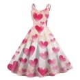 thumbnail image 1 of LWavelet Valentine's 2026 Love Heart Dress for Women, Sweetheart Rose Embroidered A Line Sleeveless Flowy Sundresses Hot Pink 2XL, 1 of 4
