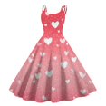 thumbnail image 1 of LWavelet Valentine's 2026 Love Heart Dress for Women, Sweetheart Rose Embroidered A Line Sleeveless Flowy Sundresses Light pink L, 1 of 4