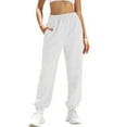 thumbnail image 1 of LWavelet Waffle Fabric Loose Lounge Pants Women Daily Casual Wear White S, 1 of 4