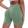 thumbnail image 1 of LWavelet Women's High Waist Tailored Pleated Shorts for Office & Casual Wear Green S, 1 of 8