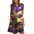thumbnail image 1 of LWavelet Womens Halter Neck Maxi Dress Satin Pleated Summer Formal Evening Party Dress Dark Purple S, 1 of 4