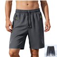 thumbnail image 1 of LWavelet Workout Shorts Men Relaxed Fit Drawstring Running Shorts Breathable Quick Dry Beach Gym Shorts with Pockets, 1 of 7