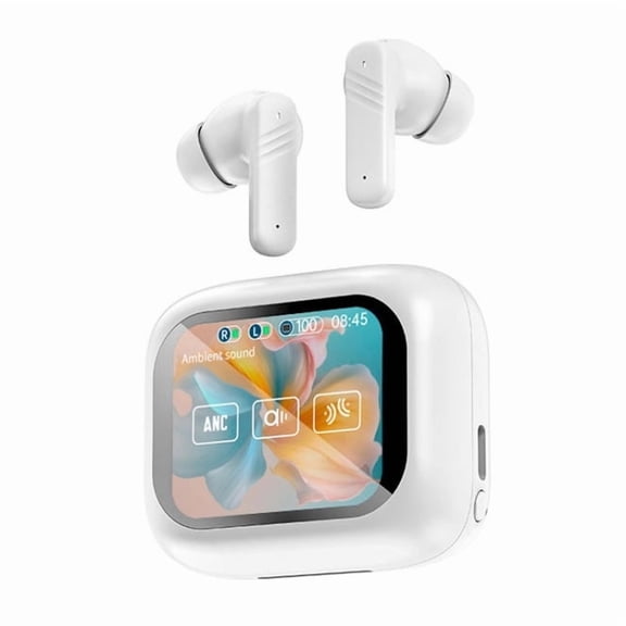 LX-10 Full-Color Touch Screen ANC+ENC Dual Noise Reduction In-Ear Wireless Bluetooth Earphone