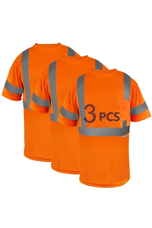 Workwear Short Sleeve Crew Neck T-Shirt, Men's, 3-Pack