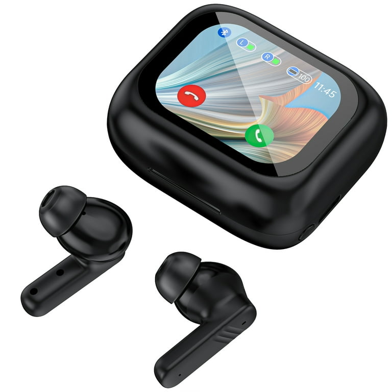 Wireless Earbuds with Smart Touch Screen Bluetooth Earphone for iPhone Android TWS Earbuds Long Battery 48hrs Playtime in Ear Headphones Suitable