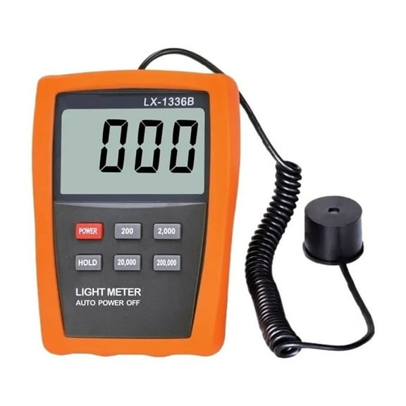LX1336B LCD Digital Lux Meter 10-200000 Cd/m2 Light Meter Linear UV Brightness Detector For Eye CRT TV LED Screen Data Hold ,High-Precision Detection