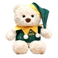 thumbnail image 1 of LXGGDDO Christmas Teddy Bear Stuffed Animal - Adorable Xmas Plush Toy with Hat and Scarf - Soft and Cuddly Winter Companion for Kids and Seniors - 10 inch, 1 of 6