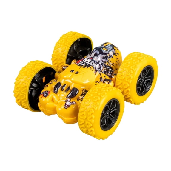 LXGGDDO Pull Back Car Toy, Friction Powered Vehicles Toys, 360° Rotating Stunt Push and Go Friction Cars for 3+ Ages, Birthday Gift