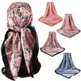 thumbnail image 1 of LXJHUAN Womens Satin Scarf Paisley Square Scarf Silky Soft Bandana Head Wrap Versatile Fashion Neck Hair Scarves for Daily Outfit Gift Summer Head Scarf for Women Black 2026 Sales Under $1, 1 of 4