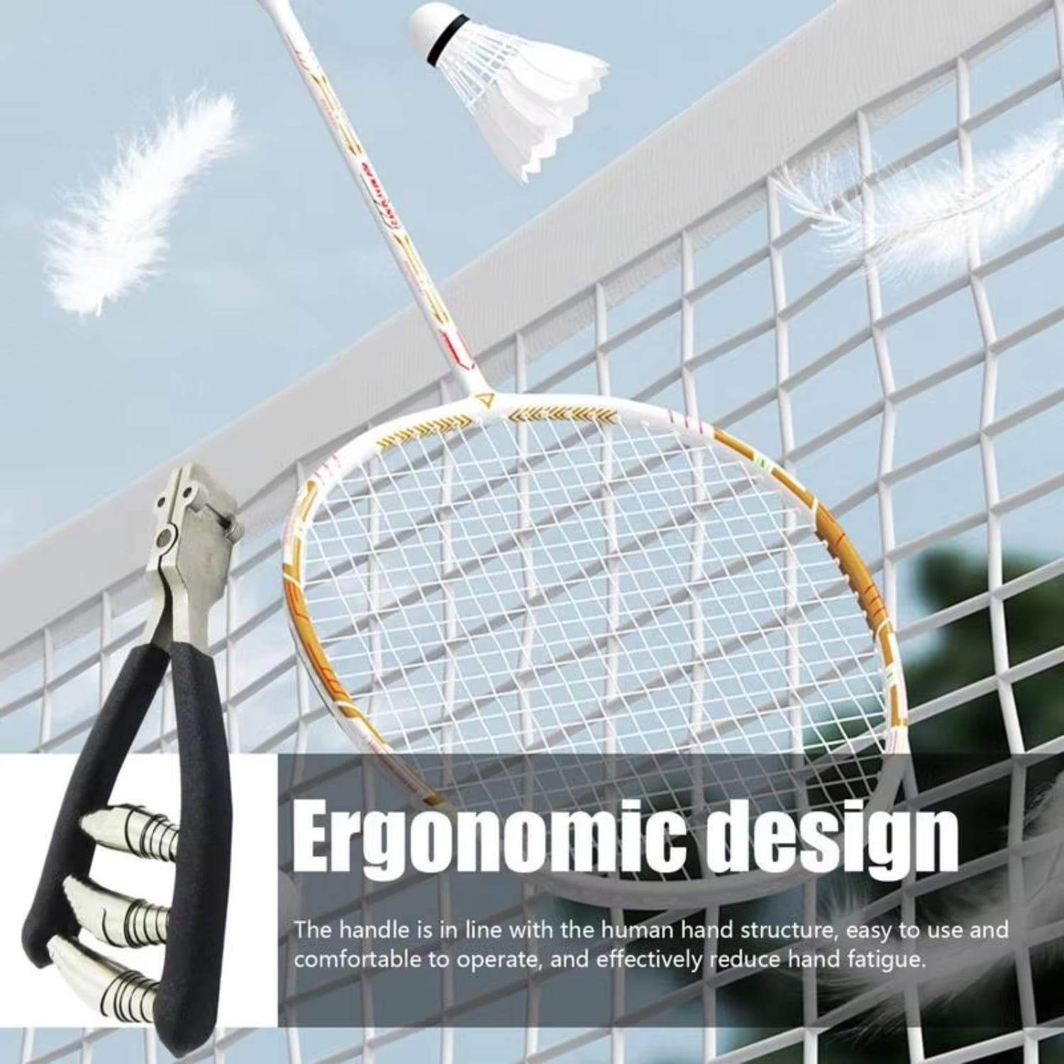 LXJNGSJ Spring Loaded Racquet String Guiding Tool for Tennis and