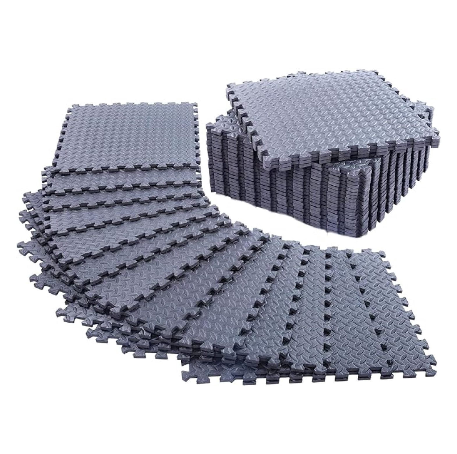 LXKJ 12 Pack, SQFT - 24" x 24" - 1/2" Extra Thick Floor for Home Gym or Floor Padding - High-Density Interlocking Foam Floor Tiles for Gym Equipment, Play Area | Yoga, Cardio, Weights