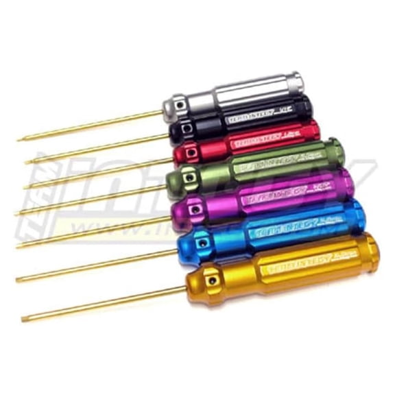 LXKJ C22346 7-Piece Titanium Nitride Allen Hex Wrench Set