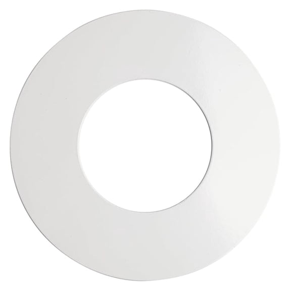 LXKJ Ceiling Medallion for Recessed Can Light - Home Improvement Decorative Steel Flat Goof Ring & Cover Plate for 5" & 6" Cans, Small Ceiling Medallion for Chandeliers & Pendants, White