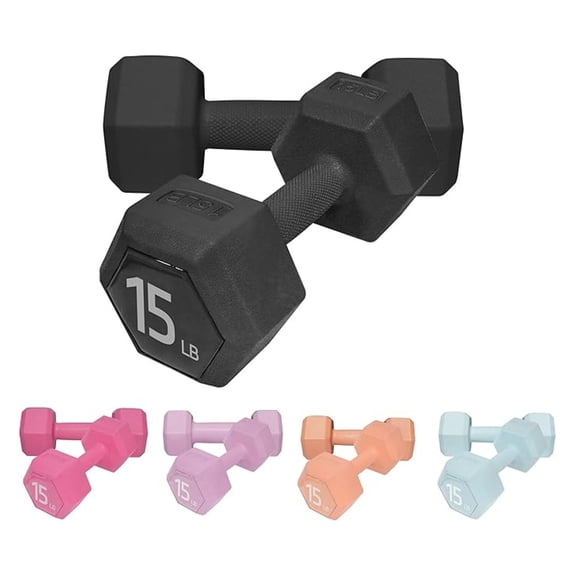 LXKJ Dumbbell Hand Weight Sets 5/10/15/20/25/36lbs - 5 Colors - Exercise & Fitness Free Weights for Women & Men Home Gym Equipment Workouts Strength Training