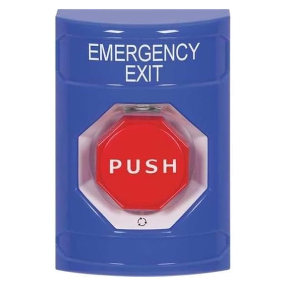 LXKJ Emergency Exit Push Button, Blue, SPDT
