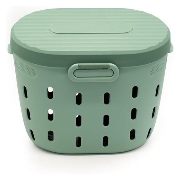 LXKJ In-Ground Worm Composter Outdoor Farm Compost Bin 7 Gallons BPA-Free Composting System for Raised Garden Beds, Sage Green