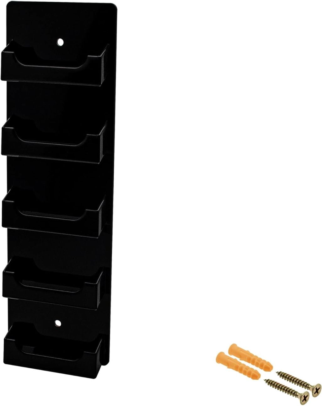 Clear Acrylic Hanging Business Card Holder – 6 Pocket Wall Mount Rack For Appointment & Gift Cards