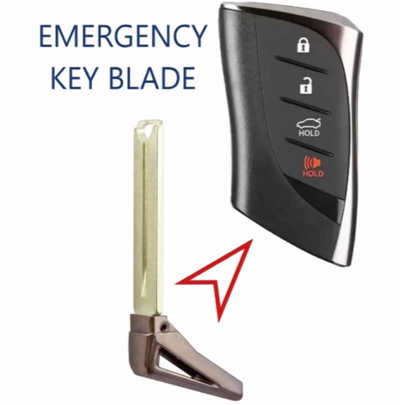 LXP90 Emergency Key Blade for 2018 - 2021 Lexus / PN: 69515-33150