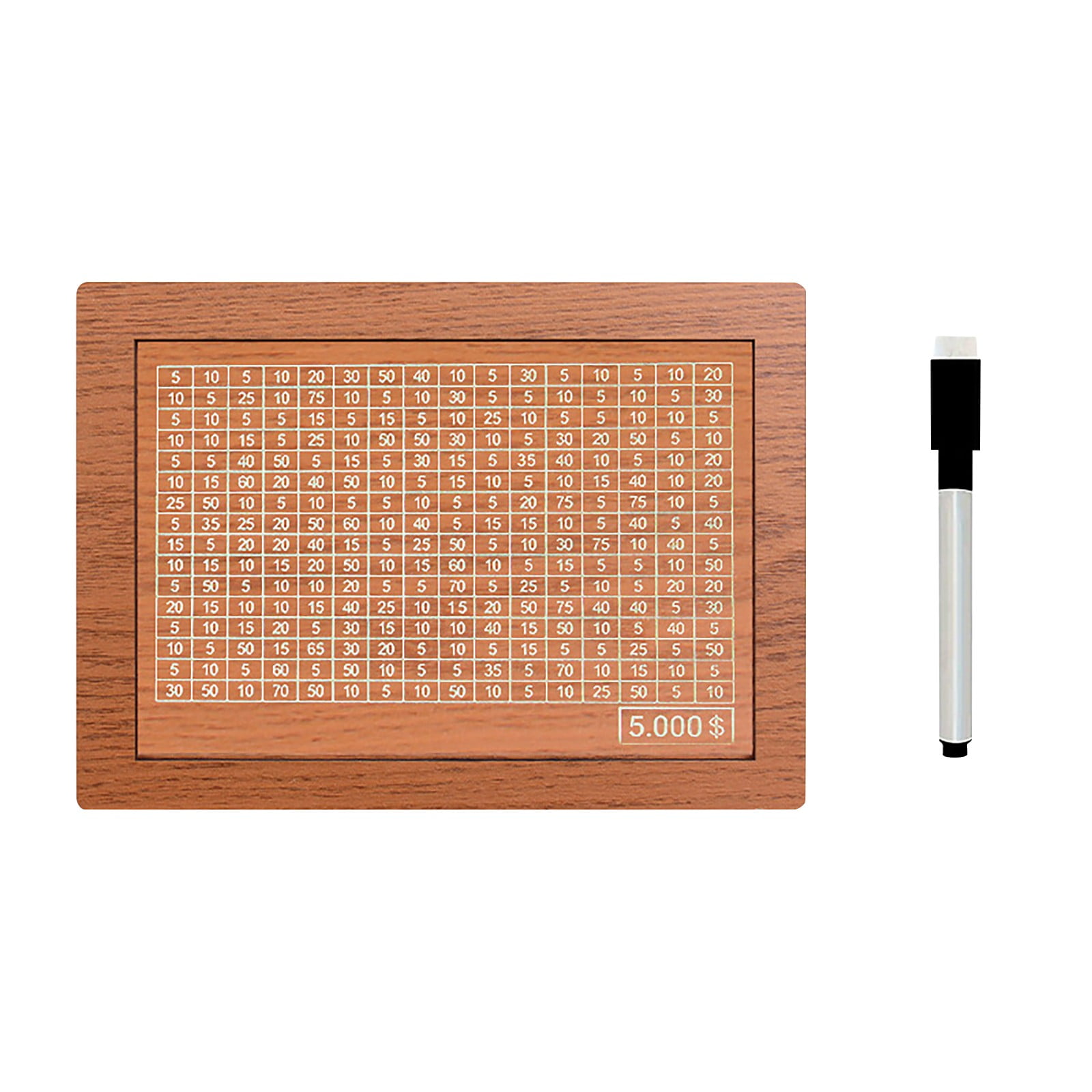 LXPAM Cash Vault Wooden Savings Box,Complete with 1 Marker for Marking ...