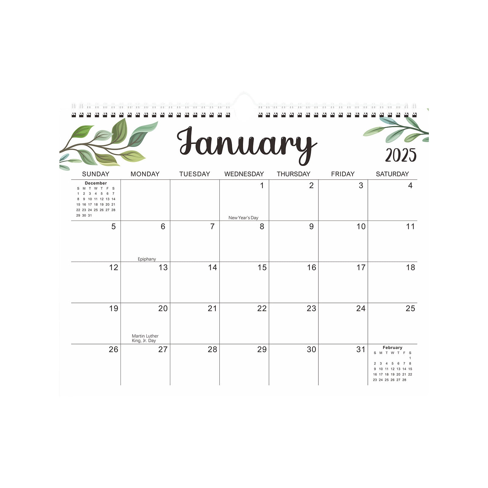 LXPAM Wall Calendar 20252026, 12 Monthly Wall Calendar from January
