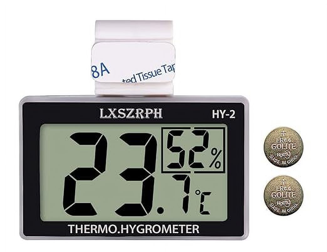 LXSZRPH Reptile Thermometer Hygrometer HD LCD Reptile Tank Digital