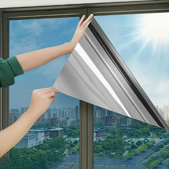 LXUVQ Window Privacy Film "Privacy Heat Insulation Film" Self Adhesive Window Sticker Light Shielding And Privacy Proof Single Transparent Can Be Cut For Home