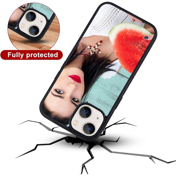 LXYWXS-6 Pieces Sublimation Phone Case Covers Blank DIY Printable Anti-Slip Shockproof Customize Heat Press Rubber Protective DIY Phone Covers(Compatible with iPhone 11) Black