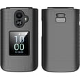 thumbnail image 1 of LXYWXS-Case for TCL Flip 3 Phone, Slim Hard Shell Protector Cover [Anti-Fingerprint, Grid Texture] for T435 (2024) - Black Tread, 1 of 4