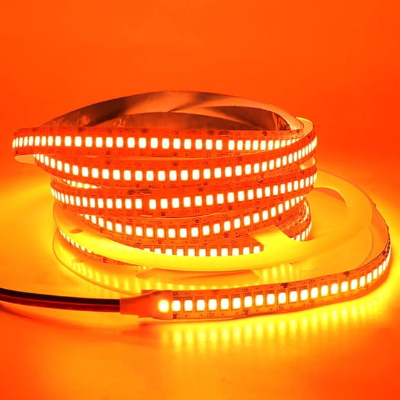 LXYWXS-LED Strip Lights, SMD 2835 LED Strip, DC12V 1200LEDs 16.4Ft 26000LM High Density LED Light Strips Non-Waterproof IP21, 3 Times Brightness Than SMD3528 LED Strip, Orange