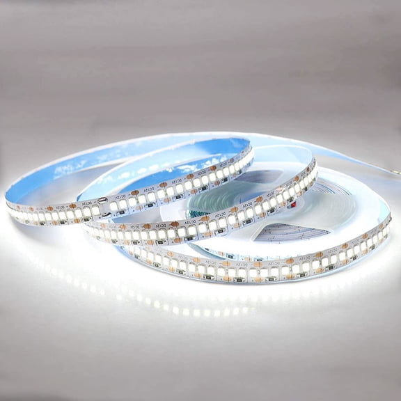 LXYWXS-LED Strip Lights, SMD 2835 LED Strip, DC12V 1200LEDs 16.4Ft 26000LM High Density LED Light Strips Waterproof IP65, 3 Times Brightness Than SMD3528 LED Strip, Cool White 6500K