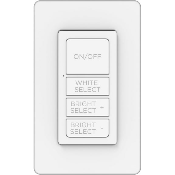 LXYWXS-One-Touch Sync Remote Control, Add-on Light Switch for Under Cabinet Lights, Wireless Remote, ON/Off, Dimmable, Color Select Soft White to Bright Daylight, Cabinet Lighting Remote, 81795