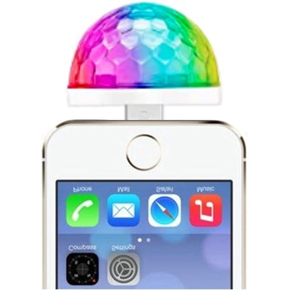 LXYWXS-USB Mini Disco Stick, Multi-coloured LED Atmosphere Stick, Sound-Activated Magic Strobe Party Light for Home & Room Dance Parties, Birthday, Wedding & Xmas Decor (4 Pack)