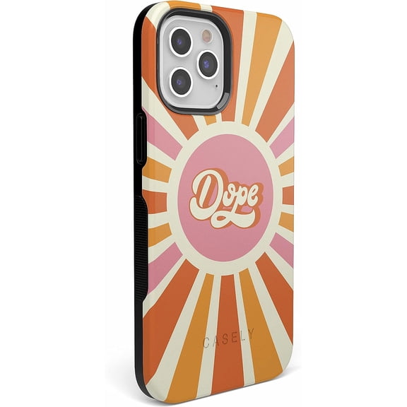 LXYWXS-iPhone 12/12 Pro Case | You're Dope | Retro Colorblock | Bold Protective Design