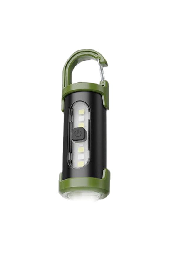 LY 011 Multifunctional Keychain Flashlight – Mini LED Work Light With Hook Type C Rechargeable 4 Modes (White & Red/Blue Strobe) Life For Camping Emergency Outdoor