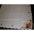 thumbnail image 1 of LY0041-6084 Embroidered Pumpkin Gourd Cutwork Table Cloth - Ivory - 60 x 84 in., 1 of 1