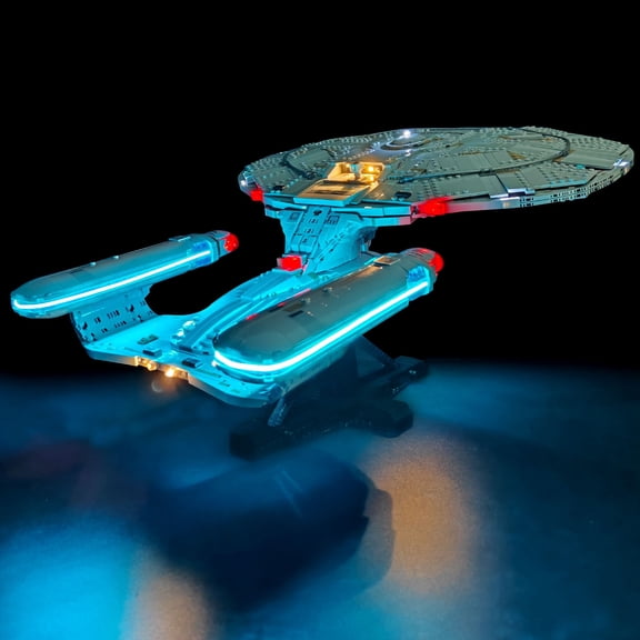 LYBMTWF LED Light Kit Compatible with Lego 10356 U.S.S. Enterprise NCC-1701-D Building Set, Creative LED Lighting Accessories, Model Not Included