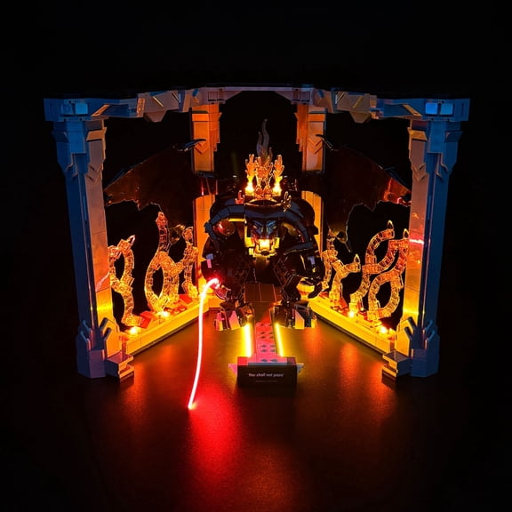 LYBMTWF LED Lighting Kit Compatible with Lego 10367 Balrogs Book Nook Model(NOT Include The Model Bricks)