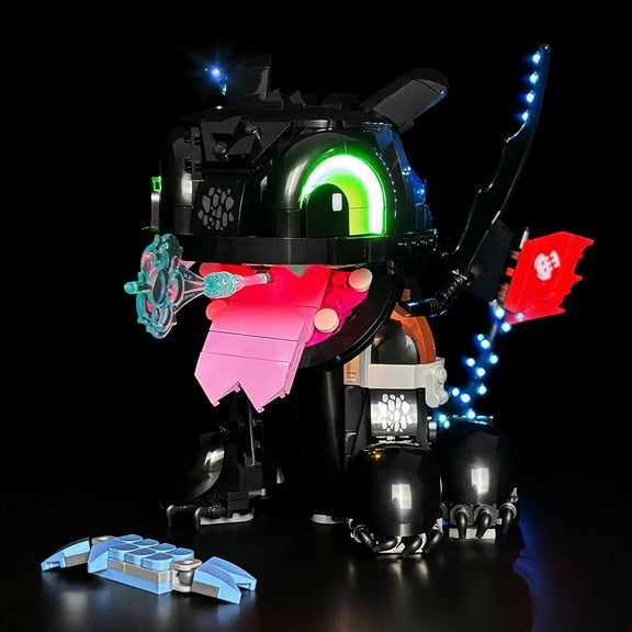 LYBMTWF LED Lighting Kit Compatible with Lego 10375 How to Train Your Dragon Toothless Model (NOT Include The Model Bricks)